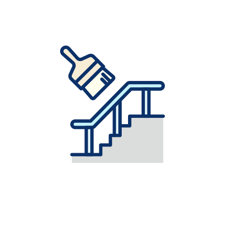 玄関・階段塗装