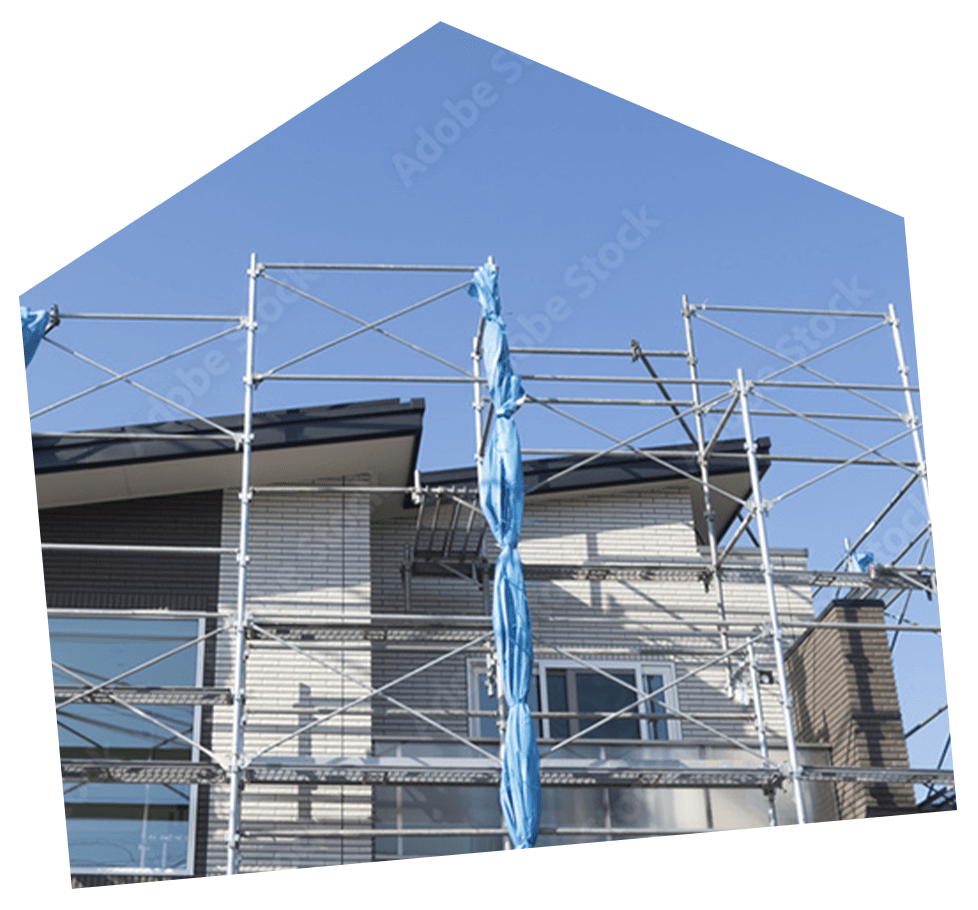 約2週間でお引渡し丁寧な塗装工事をお約束